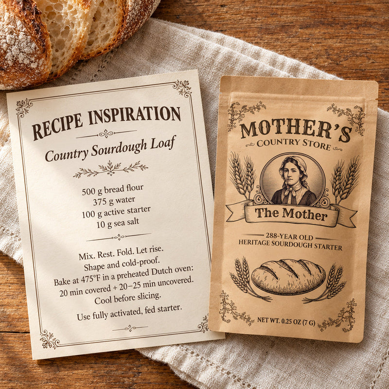 The Mother sourdough starter – recipe card