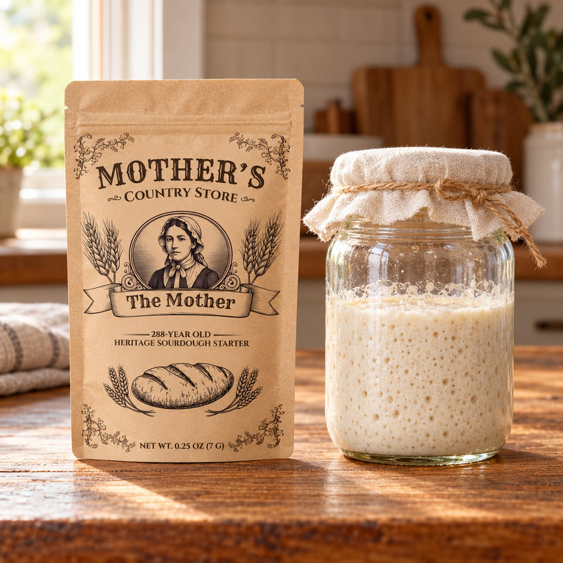 The Mother sourdough starter – pouch and jar size reference
