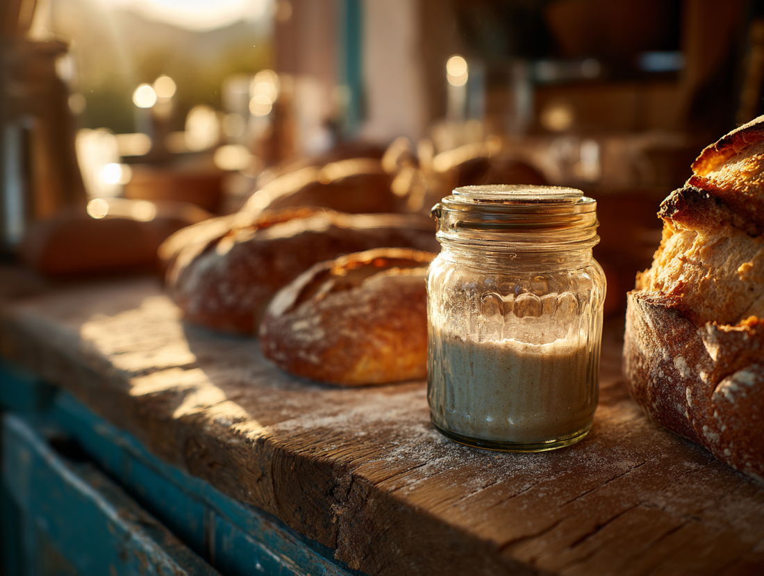 sourdough fermentation device feeding starter