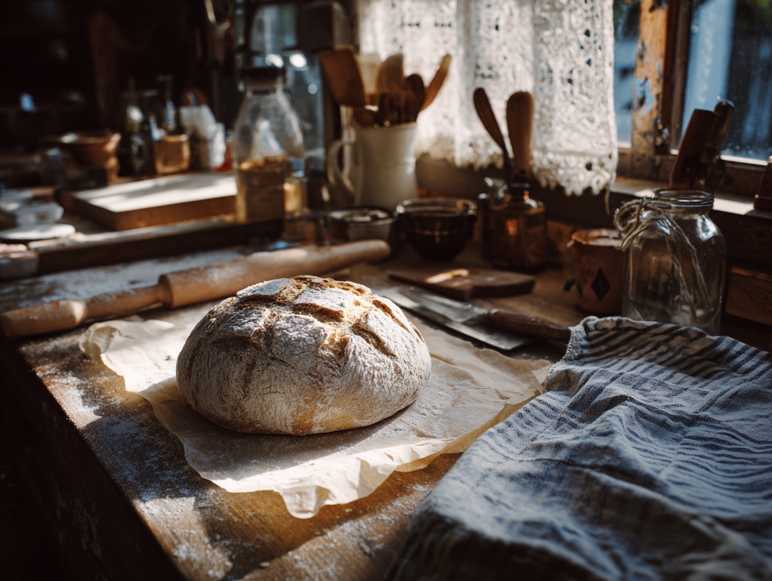 Sourdough shaped and ready for the oven