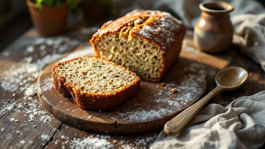 Close-up of bubbling sourdough starter culture with warm natural window light — sourdough starter banana bread recipe guide from Mother's Country Store