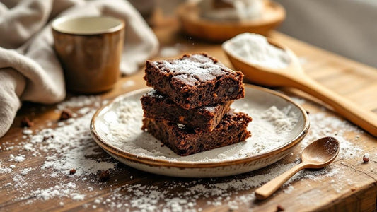 Live sourdough culture showing active wild yeast fermentation on a weathered oak kitchen counter — sourdough starter brownies recipe guide from Mother's Country Store