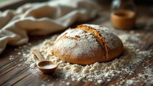Sourdough culture at peak rise with domed top in a warm Southern kitchen setting — sourdough starter growing mold guide from Mother's Country Store
