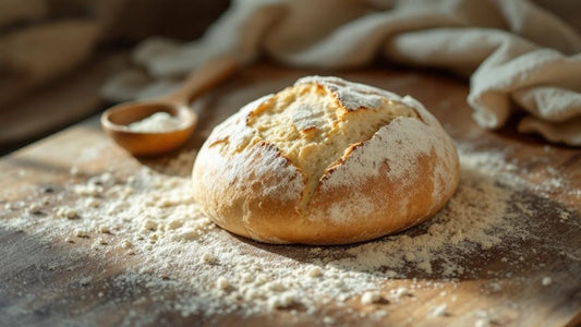 Bubbly sourdough starter culture on a kitchen counter in a warm Southern kitchen setting — sourdough starter mold on top guide from Mother's Country Store