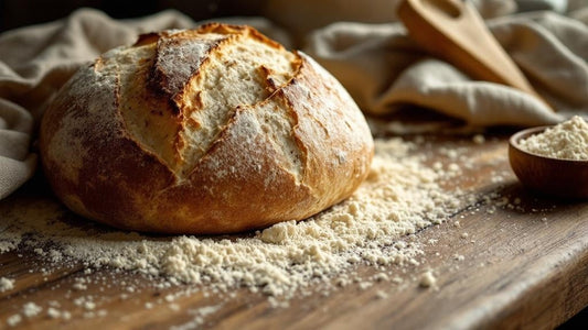 Sourdough culture at peak rise with domed top in a warm Southern kitchen setting — sourdough starter old guide from Mother's Country Store
