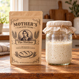 The Mother sourdough starter – pouch and jar size reference