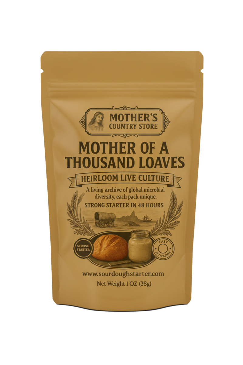 Mother of a Thousand Loaves dehydrated sourdough starter - classic heritage sourdough culture