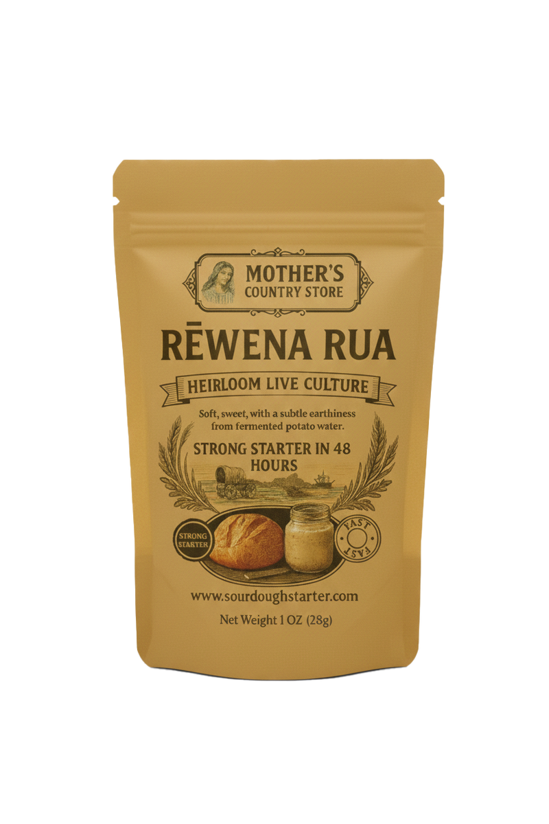 Rewena Rua dehydrated sourdough starter - Maori heritage potato sourdough culture from New Zealand